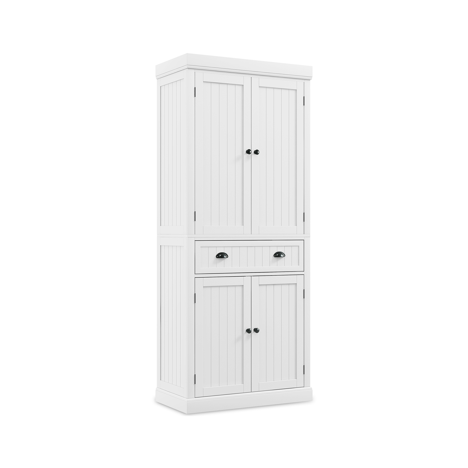 4_Door_Tall_Kitchen_Cupboard_Adjustable_Shelves_and_Drawer_White-3.jpg