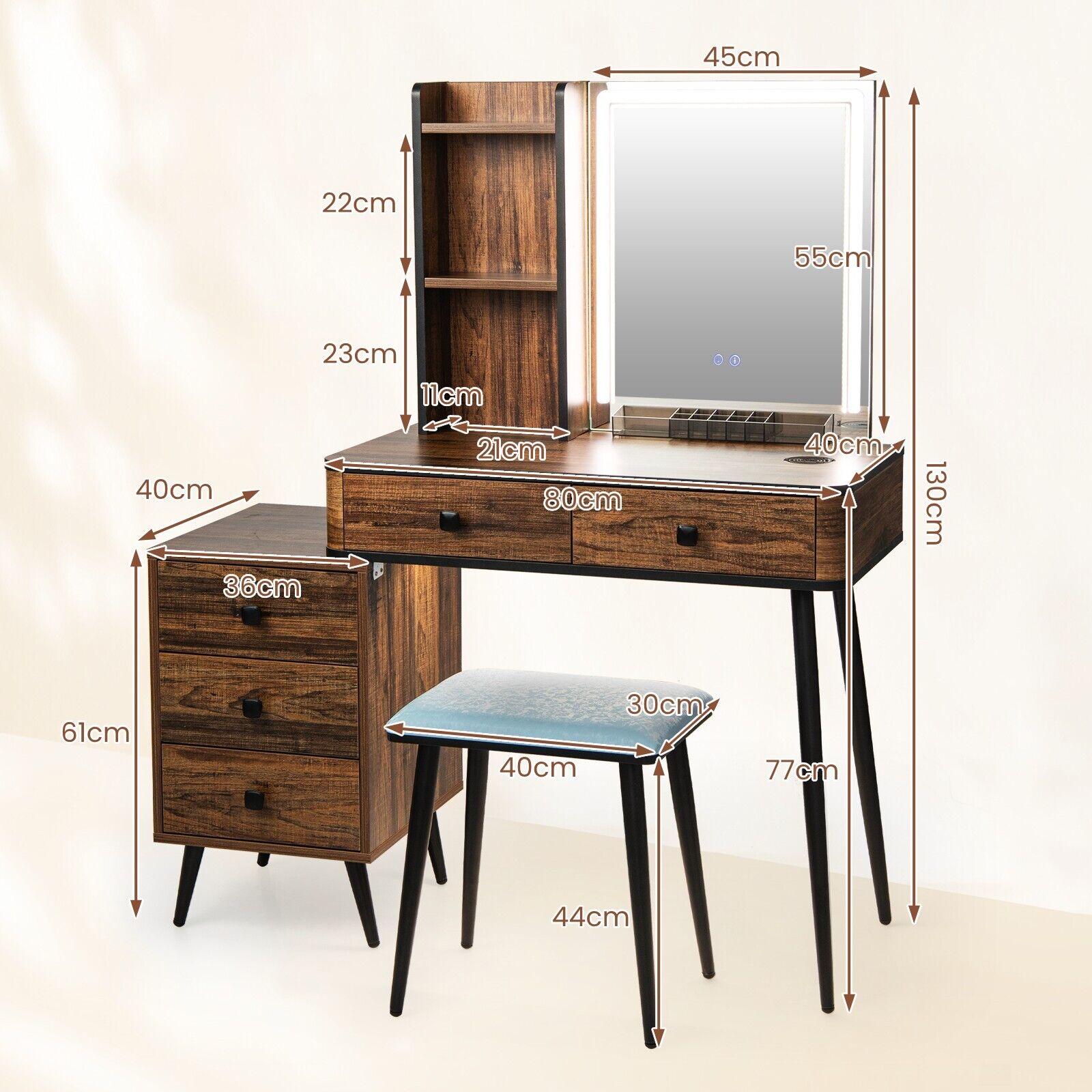 Dressing_Table_and_Stool_Set_with_Square_LED_Lights_Mirror_Brown-4.jpg